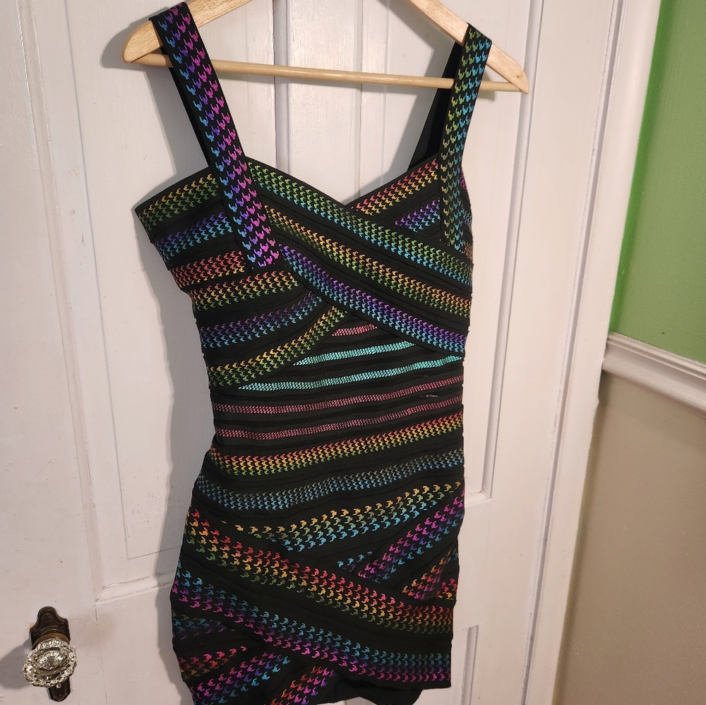 Fashion Nova Banded Bodycon Dress Size M - Picture 2 of 8